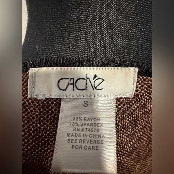 Vintage Cache Leopard Print Zip-Up Top - Picture 5 of 5